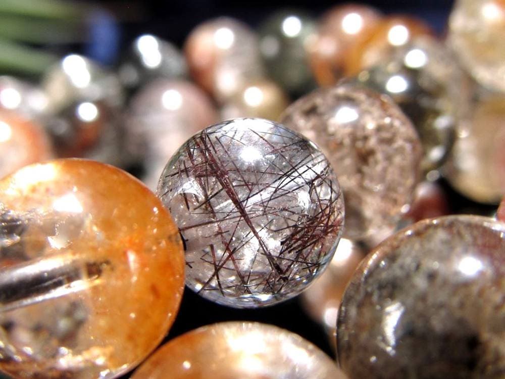 ガーデンルチルクォール 庭園針水晶 ルチルクォーツ ガーデンクォーツ ブレスレット