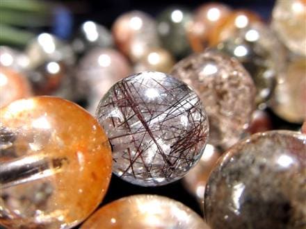 ガーデンルチルクォール 庭園針水晶 ルチルクォーツ ガーデンクォーツ ブレスレット