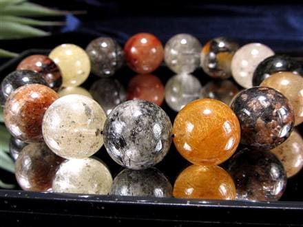 ガーデンルチルクォール 庭園針水晶 ルチルクォーツ ガーデンクォーツ ブレスレット