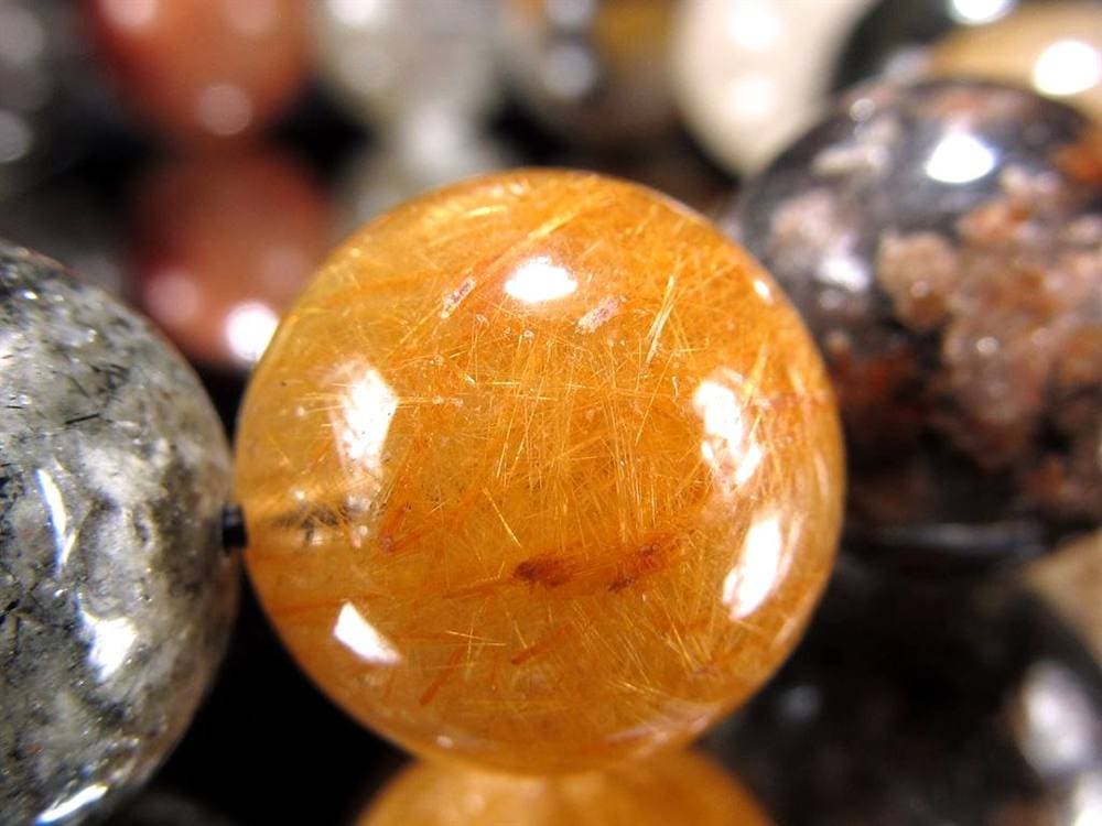 ガーデンルチルクォール 庭園針水晶 ルチルクォーツ ガーデンクォーツ ブレスレット