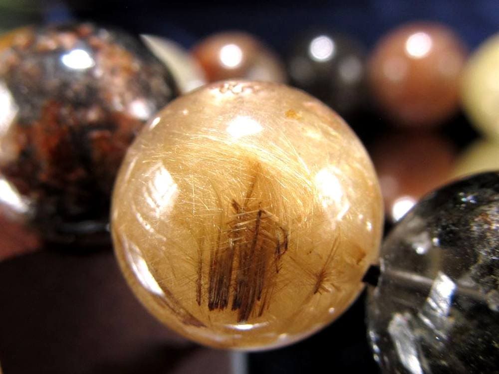 ガーデンルチルクォール 庭園針水晶 ルチルクォーツ ガーデンクォーツ ブレスレット