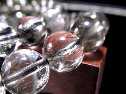 ブラックルチルクォーツ ブレスレット 黒針 ブラックトルマリン ルチルレイテッドクォーツ