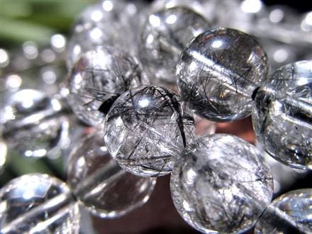 ブラックルチルクォーツ ブレスレット 黒針 ブラックトルマリン ルチルレイテッドクォーツ