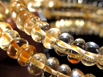 シトリン 黄水晶 ボタン ブレスレット 誕生石 アクセサリー