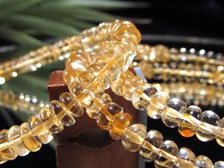 シトリン 黄水晶 ボタン ブレスレット 誕生石 アクセサリー