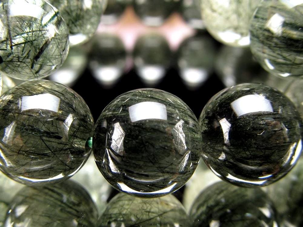 グリーンルチルクォーツ ブレスレット ルチル 天然石 パワーストーン