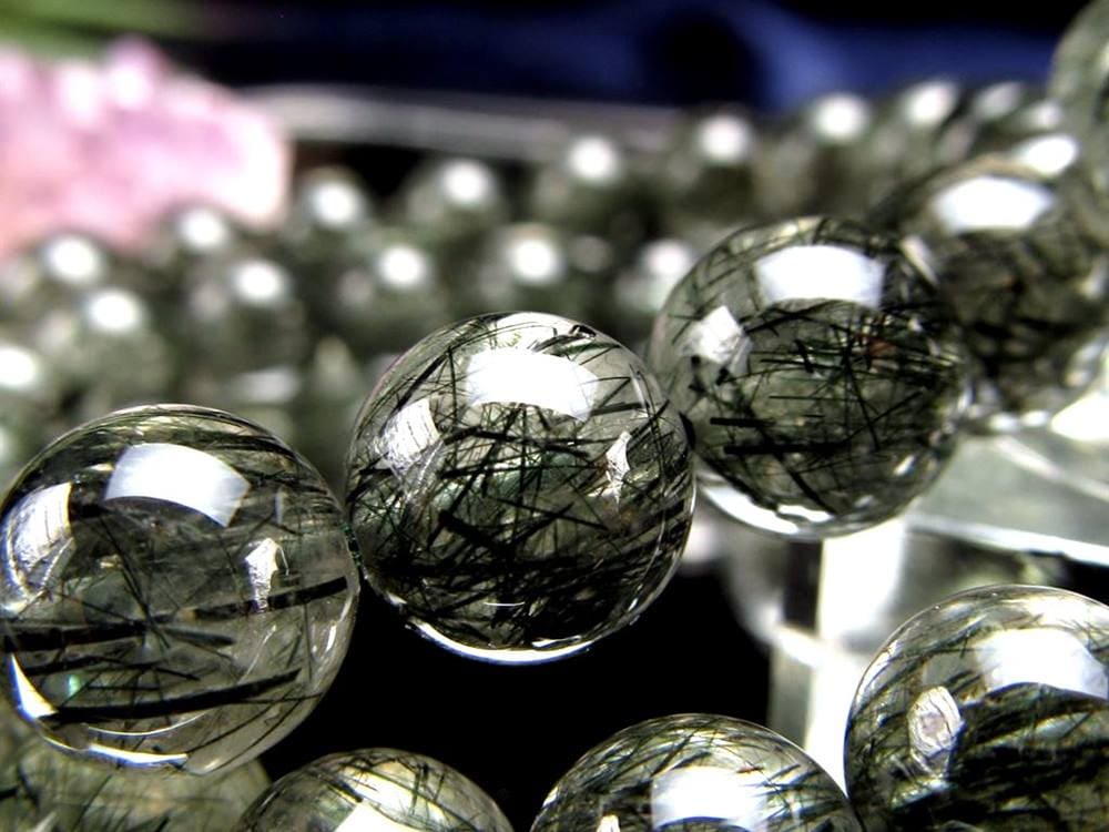 グリーンルチルクォーツ ブレスレット ルチル 天然石 パワーストーン