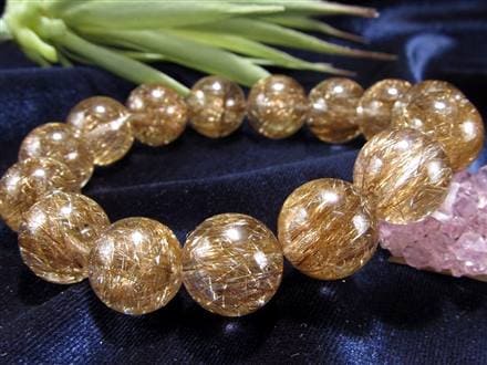 シルバールチル ルチルクォーツ ブレスレット シルバールチルクォーツ 二酸化チタン 仕事運