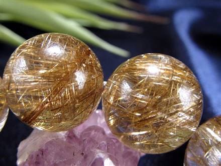 シルバールチル ルチルクォーツ ブレスレット シルバールチルクォーツ 二酸化チタン 仕事運