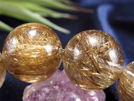 シルバールチル ルチルクォーツ ブレスレット シルバールチルクォーツ 二酸化チタン 仕事運