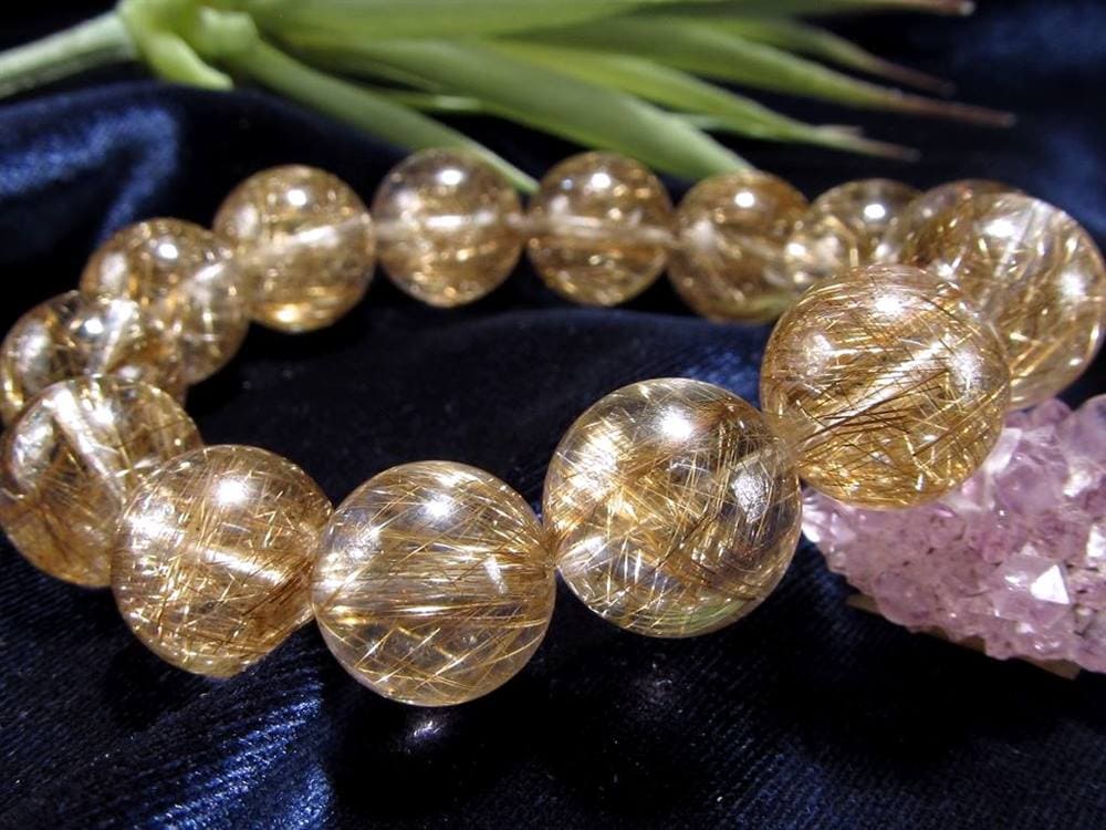 シルバールチル ルチルクォーツ ブレスレット シルバールチルクォーツ 二酸化チタン 仕事運