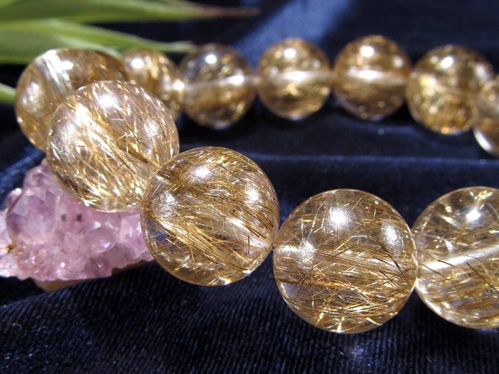 シルバールチル ルチルクォーツ ブレスレット シルバールチルクォーツ 二酸化チタン 仕事運