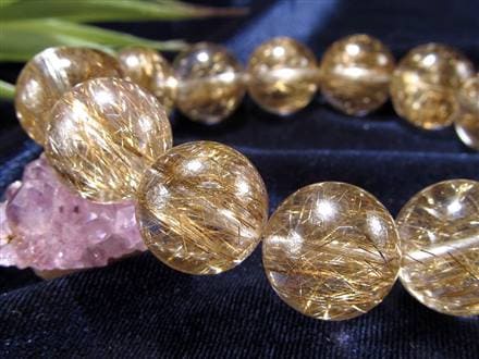 シルバールチル ルチルクォーツ ブレスレット シルバールチルクォーツ 二酸化チタン 仕事運