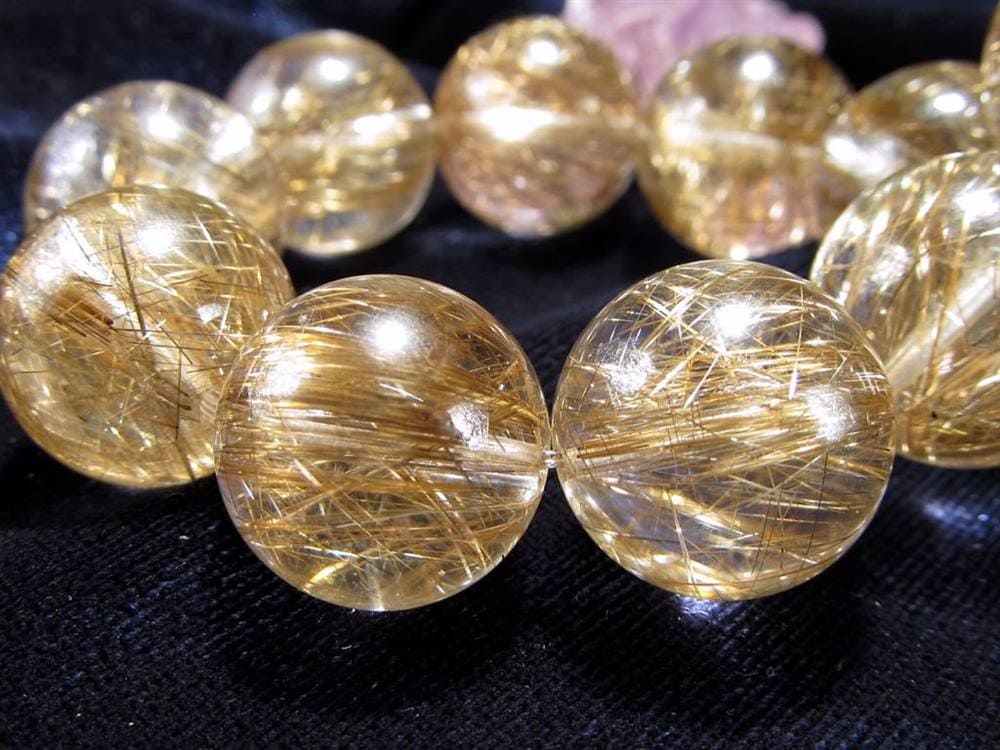 シルバールチル ルチルクォーツ ブレスレット シルバールチルクォーツ 二酸化チタン 仕事運