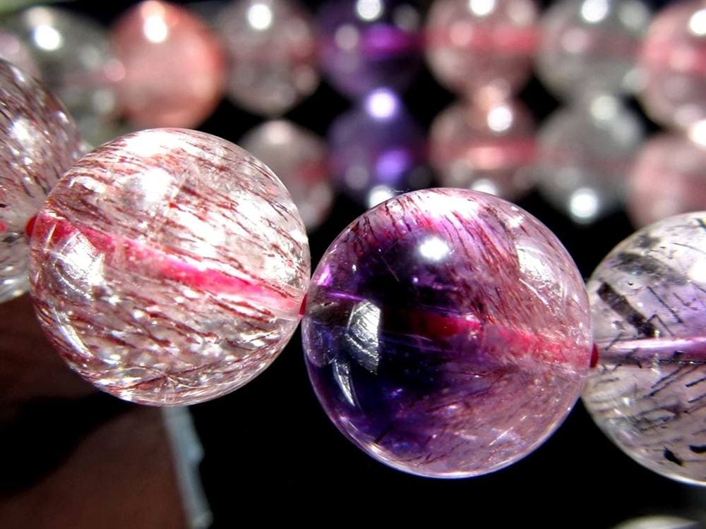 スーパーセブン ブレスレット ゲーサイト インクルージョン レピドクロサイト