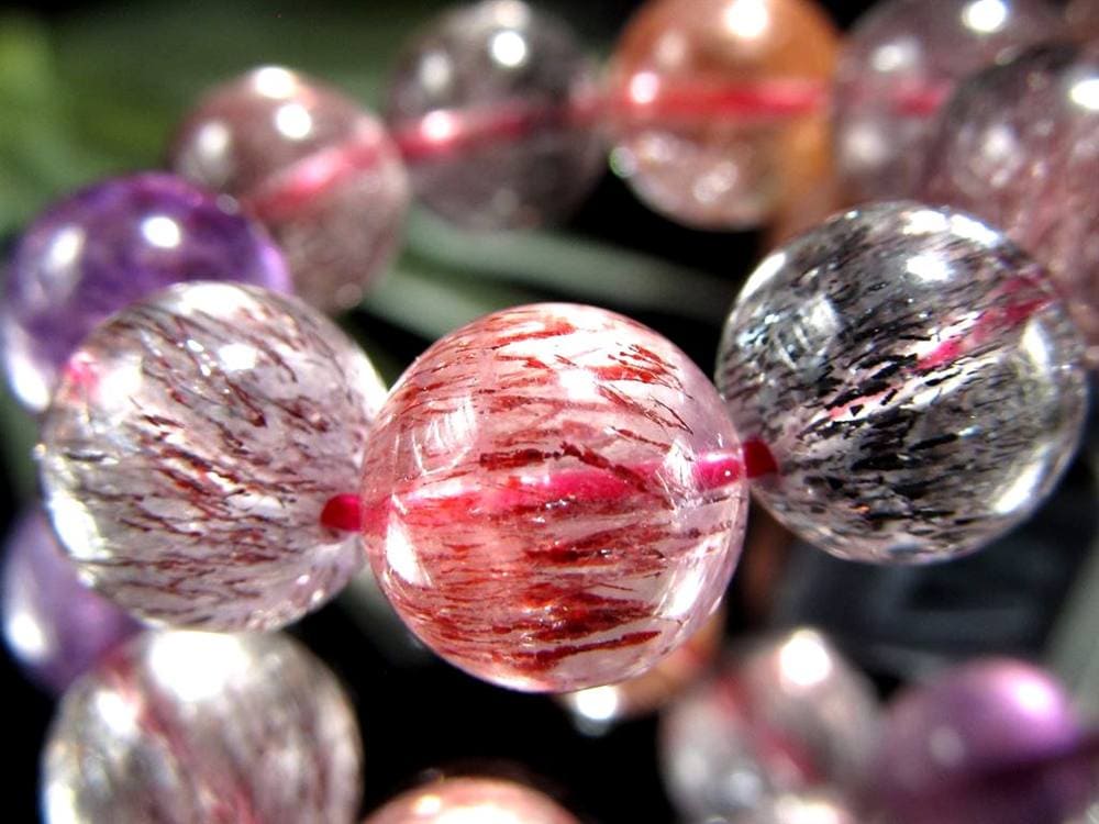 スーパーセブン ブレスレット ゲーサイト インクルージョン レピドクロサイト