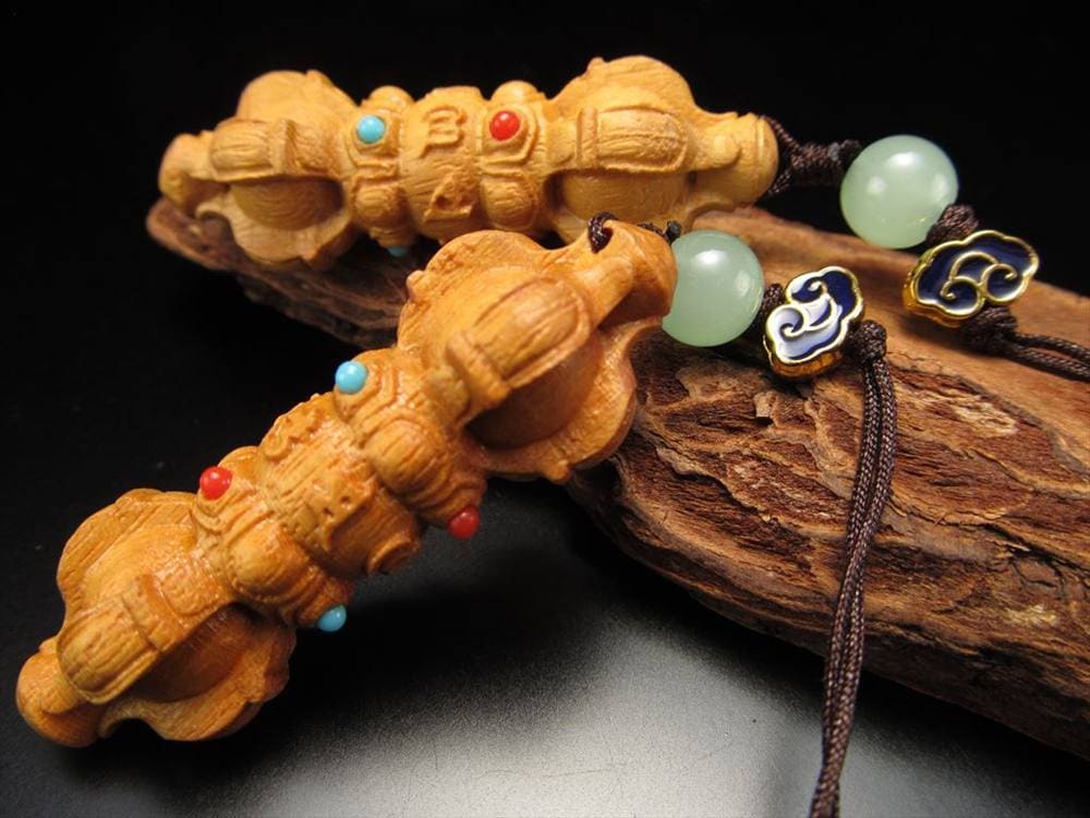 白檀 天然香木 サンダルウッド ビャクダン 彫刻 ストラップ