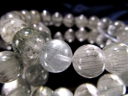 ブルールチルクォーツ ブレスレット ガーデンルチルクォーツ ルチルレイテッドクォーツ サゲニティック