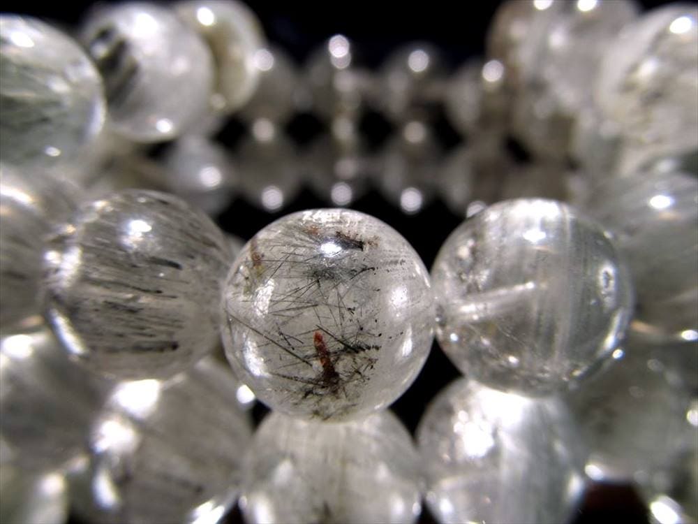 ブルールチルクォーツ ブレスレット ガーデンルチルクォーツ ルチルレイテッドクォーツ サゲニティック