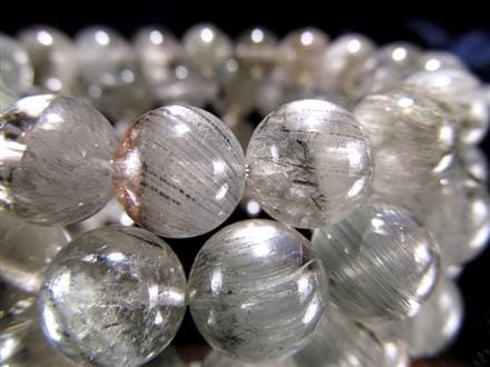 ブルールチルクォーツ ブレスレット ガーデンルチルクォーツ ルチルレイテッドクォーツ サゲニティック