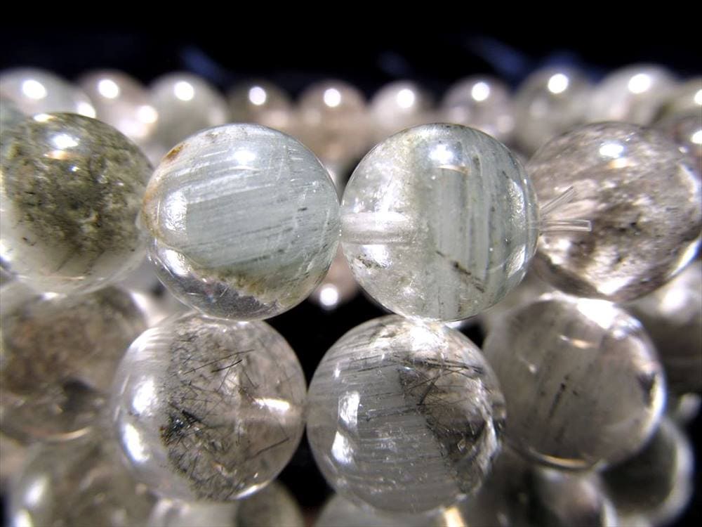 ブルールチルクォーツ ブレスレット ガーデンルチルクォーツ ルチルレイテッドクォーツ サゲニティック