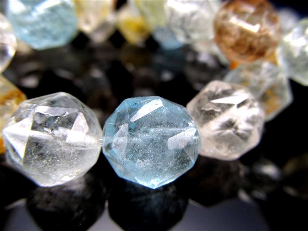 トパーズ 黄玉 スターカット ブレスレット シャンパントパーズ