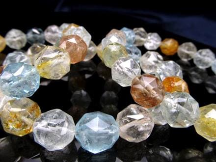 トパーズ 黄玉 スターカット ブレスレット シャンパントパーズ