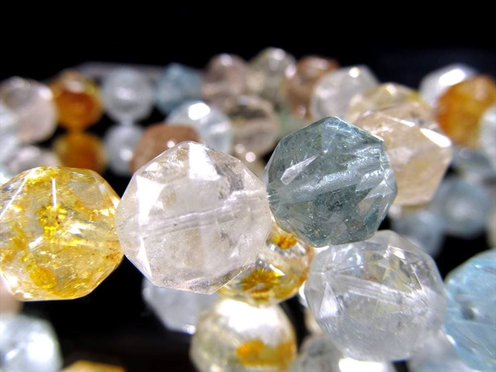 トパーズ 黄玉 スターカット ブレスレット シャンパントパーズ