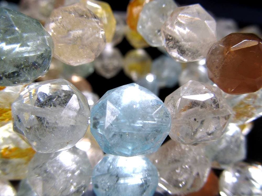 トパーズ 黄玉 スターカット ブレスレット シャンパントパーズ