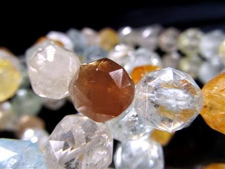 トパーズ 黄玉 スターカット ブレスレット シャンパントパーズ