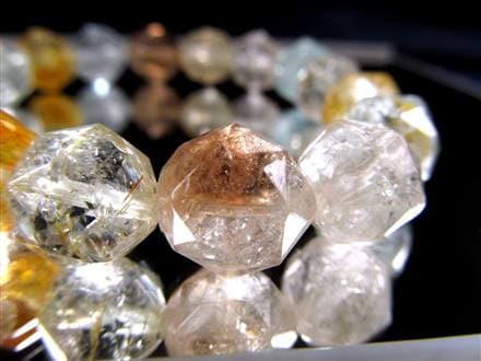 トパーズ 黄玉 スターカット ブレスレット シャンパントパーズ