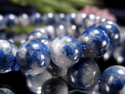 ブルーガーデンクォーツ デュモルチェライト ブレスレット ガーデンクォーツ インクォーツ