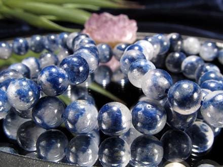 ブルーガーデンクォーツ デュモルチェライト ブレスレット ガーデンクォーツ インクォーツ