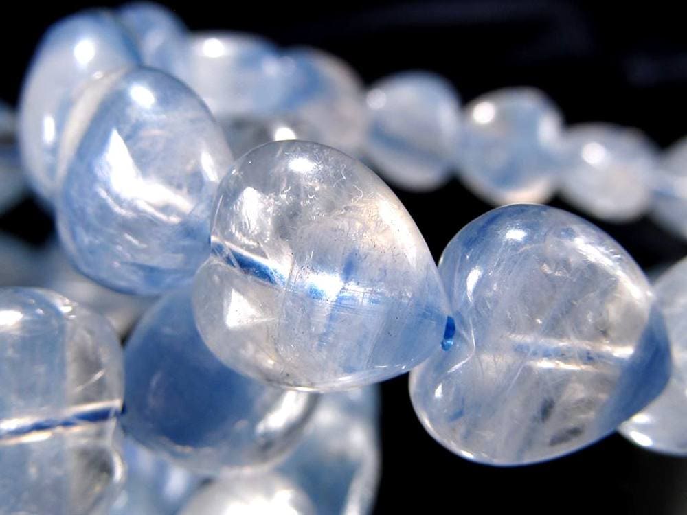 カイヤナイト 藍晶石 ブレスレット カヤナイト ハート