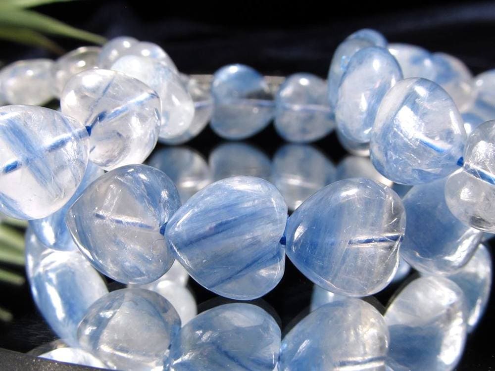 カイヤナイト 藍晶石 ブレスレット カヤナイト ハート