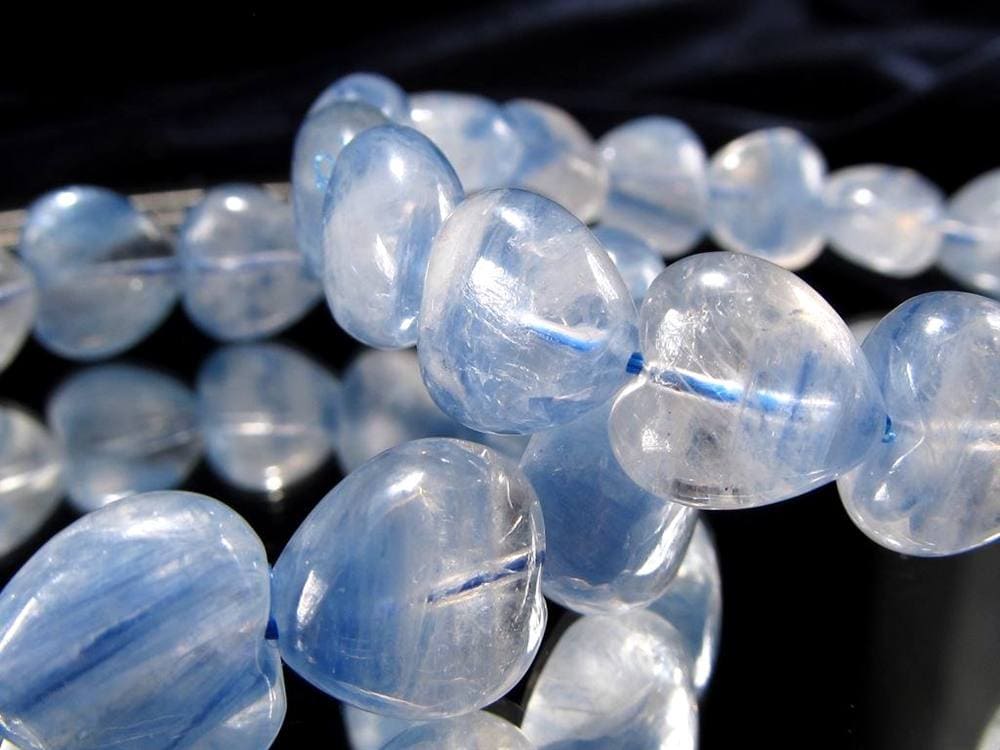 カイヤナイト 藍晶石 ブレスレット カヤナイト ハート