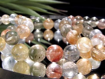 サゲニティッククォーツ ブレスレット キャッツアイ ルチルクォーツ ラビットヘア