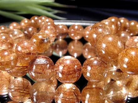 ブラウンルチルクォーツ ブレスレット 天然石 パワーストーン ルチルクォーツ