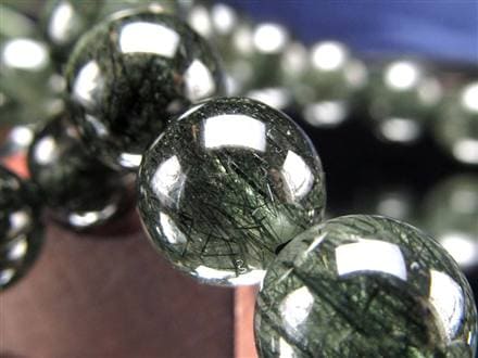 グリーンルチルクォーツ ブレスレット ルチル 天然石 パワーストーン