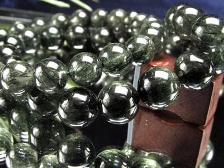 グリーンルチルクォーツ ブレスレット ルチル 天然石 パワーストーン