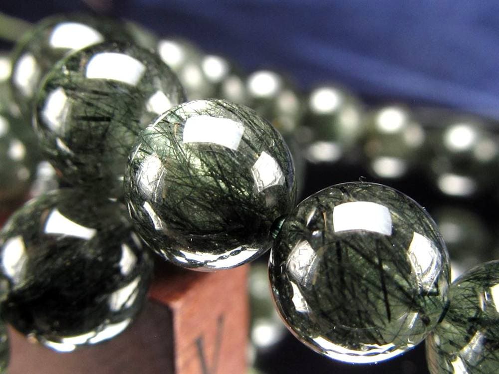 グリーンルチルクォーツ ブレスレット ルチル 天然石 パワーストーン