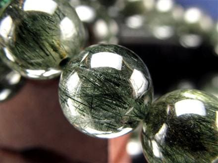 グリーンルチルクォーツ ブレスレット ルチル 天然石 パワーストーン