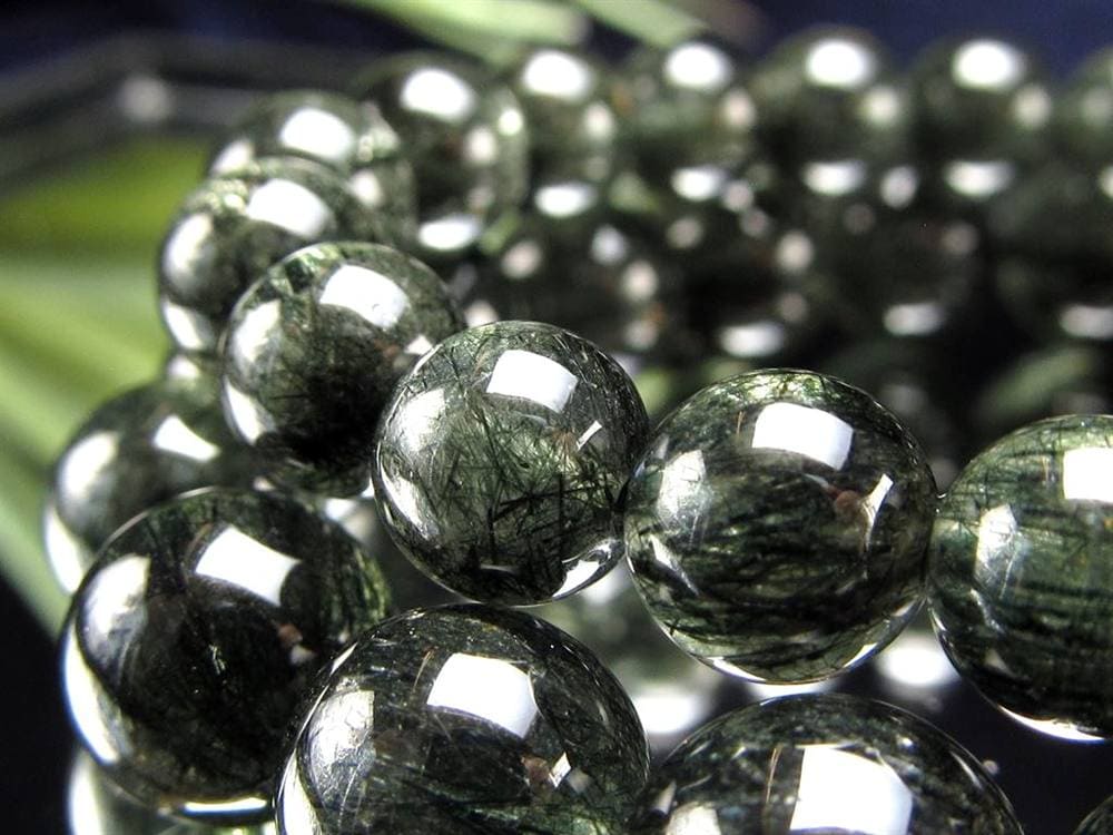 グリーンルチルクォーツ ブレスレット ルチル 天然石 パワーストーン