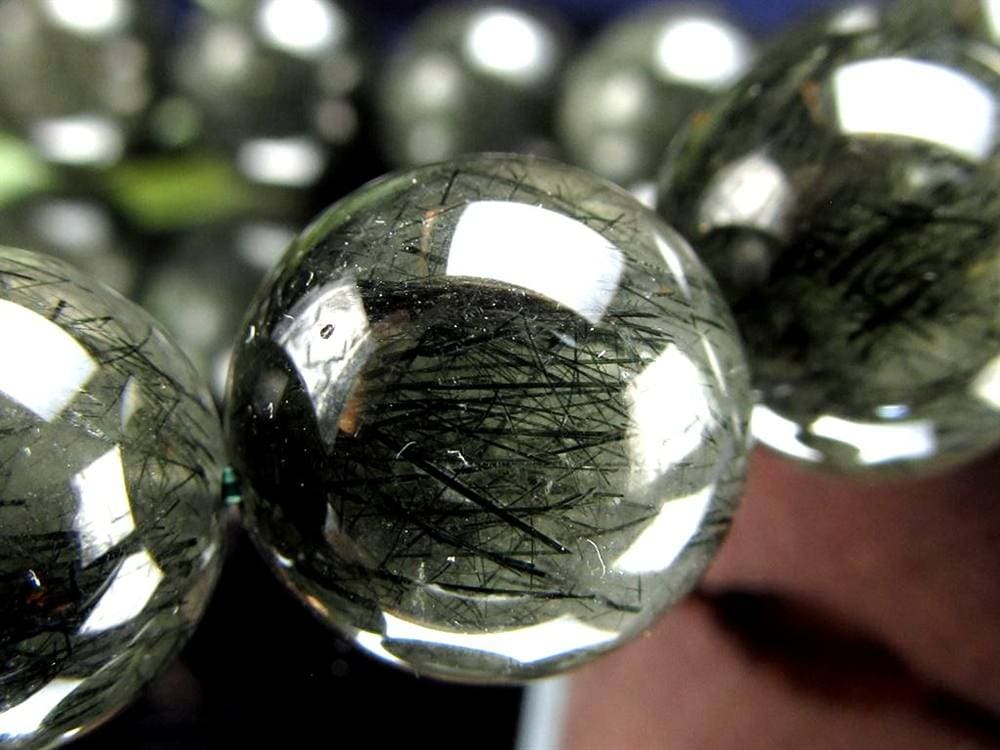 グリーンルチルクォーツ ブレスレット ルチル 天然石 パワーストーン