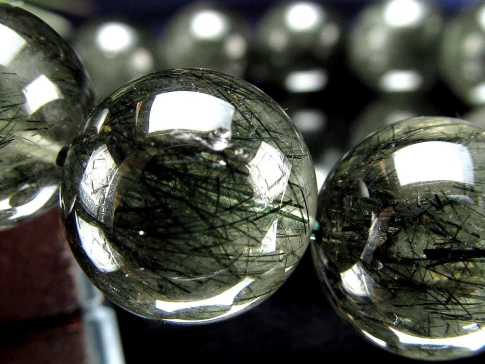 グリーンルチルクォーツ ブレスレット ルチル 天然石 パワーストーン