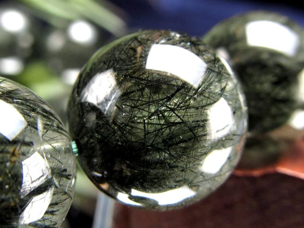 グリーンルチルクォーツ ブレスレット ルチル 天然石 パワーストーン