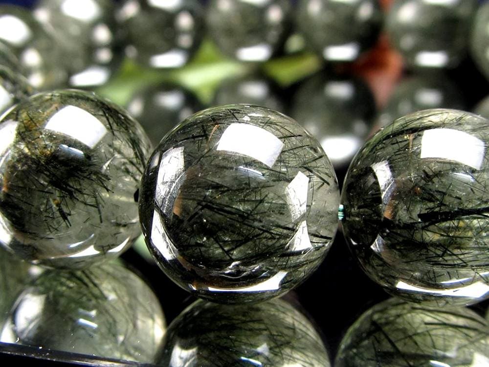 グリーンルチルクォーツ ブレスレット ルチル 天然石 パワーストーン