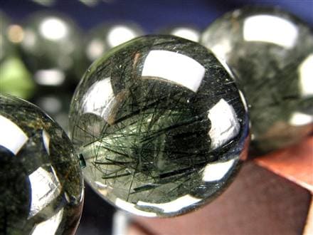 グリーンルチルクォーツ ブレスレット ルチル 天然石 パワーストーン