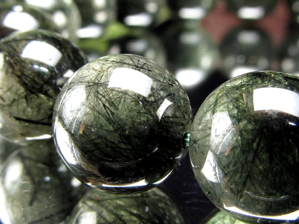 グリーンルチルクォーツ ブレスレット ルチル 天然石 パワーストーン