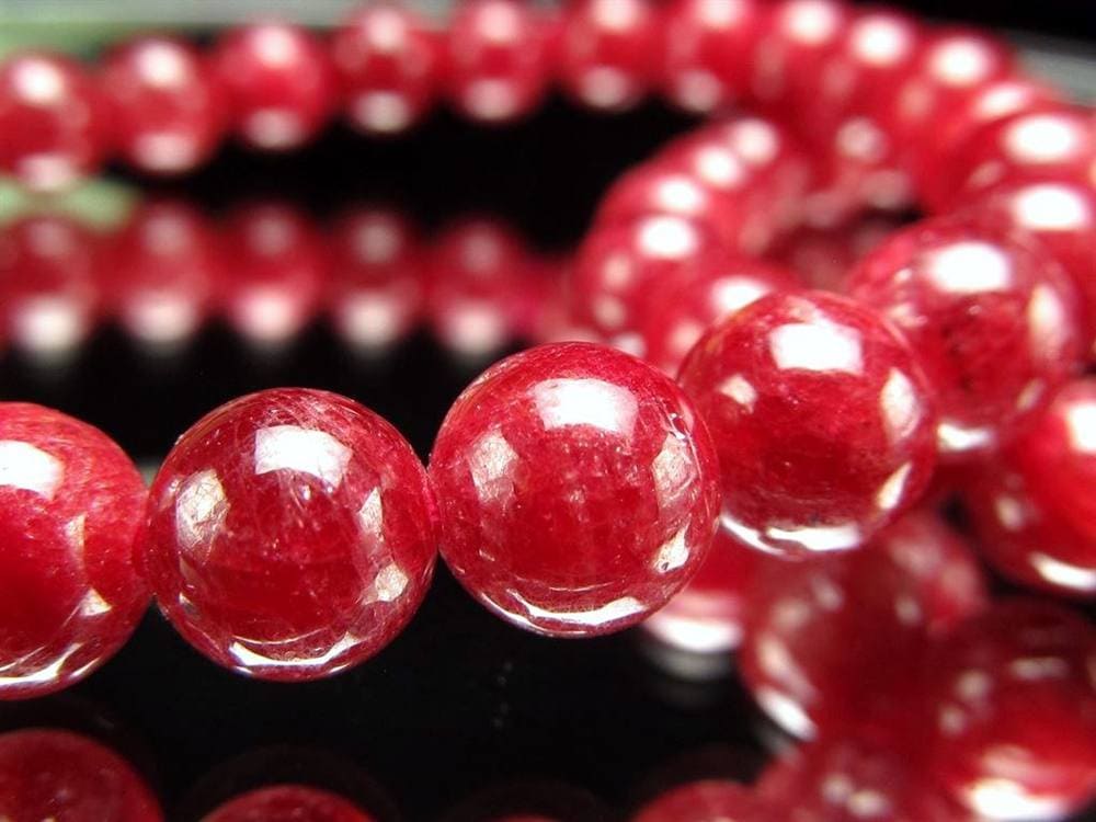 ルビー 紅玉 ブレスレット コランダム 7月の誕生石